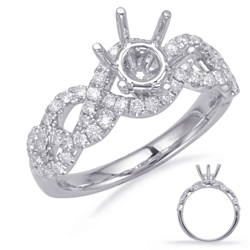 White Gold Engagement Ring - EN8122-2WG