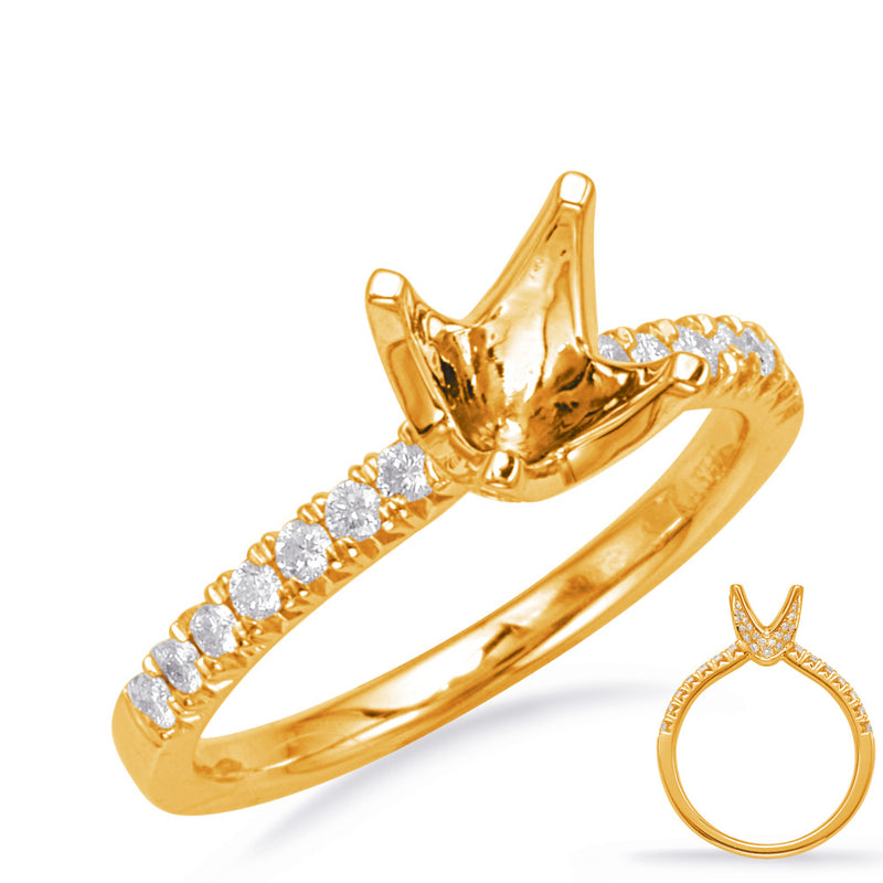 Yellow Gold Engagement Ring - EN8123-125YG