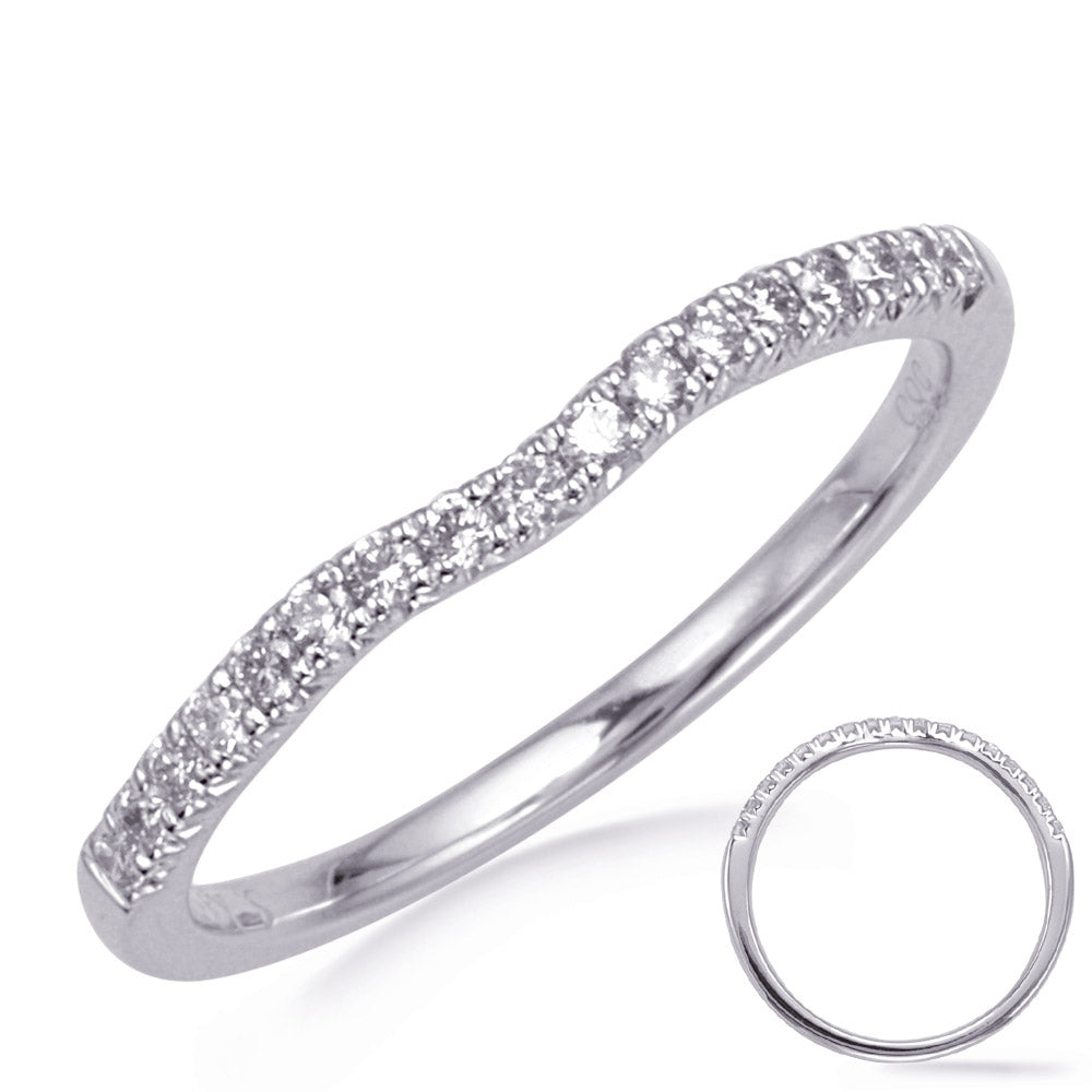 White Gold Wedding Band - EN8123-B50WG