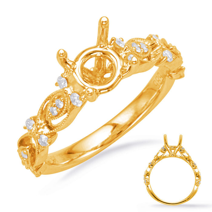 Yellow Gold Engagement Ring - EN8124-1YG