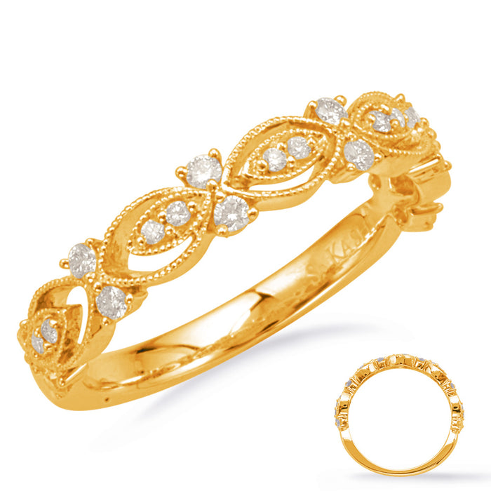 Yellow Gold Matching Band - EN8124-BYG