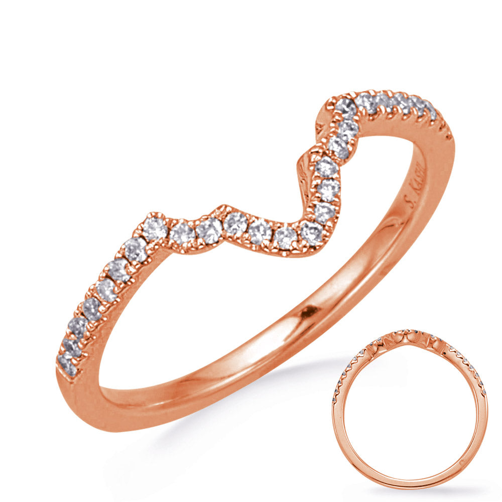 Rose Gold Wedding Band - EN8126-B10X5MRG