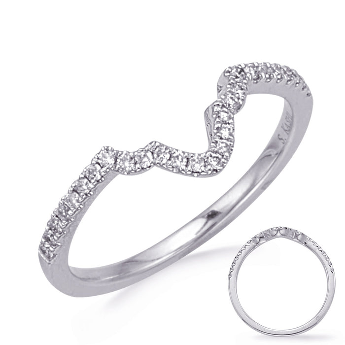 White Gold Wedding Band - EN8126-B10X5MWG