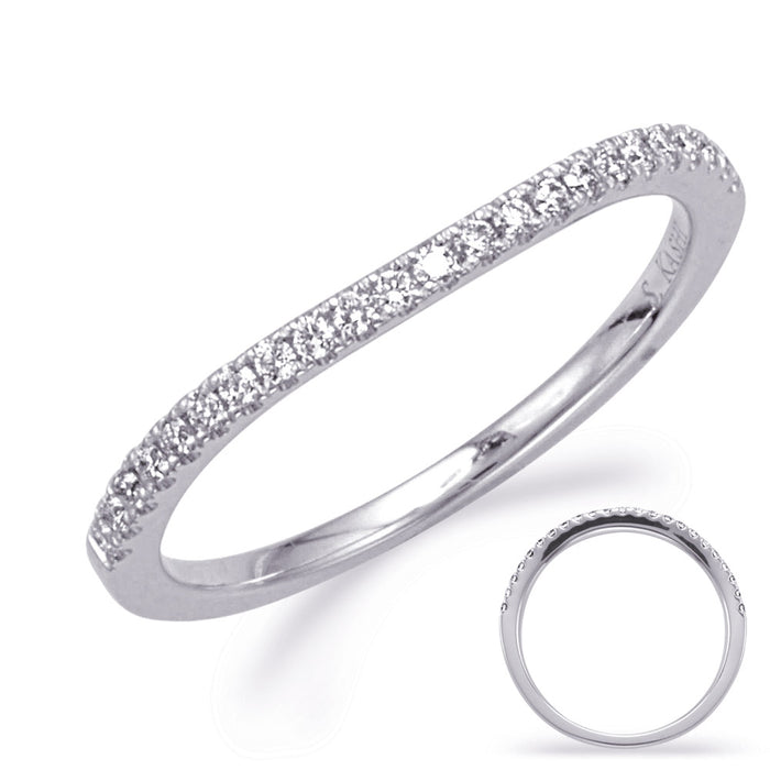 White Gold Wedding Band - EN8127-B75WG