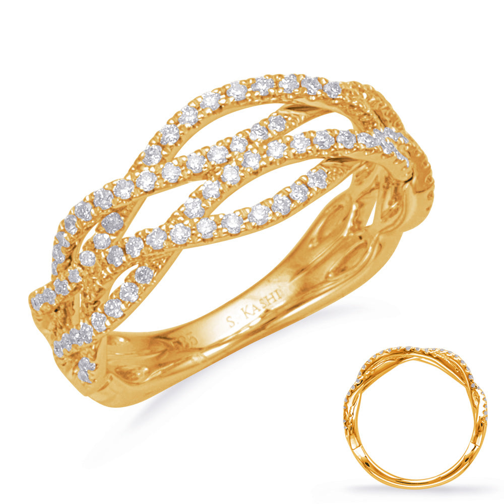 Yellow Gold Matching Band - EN8130-BYG