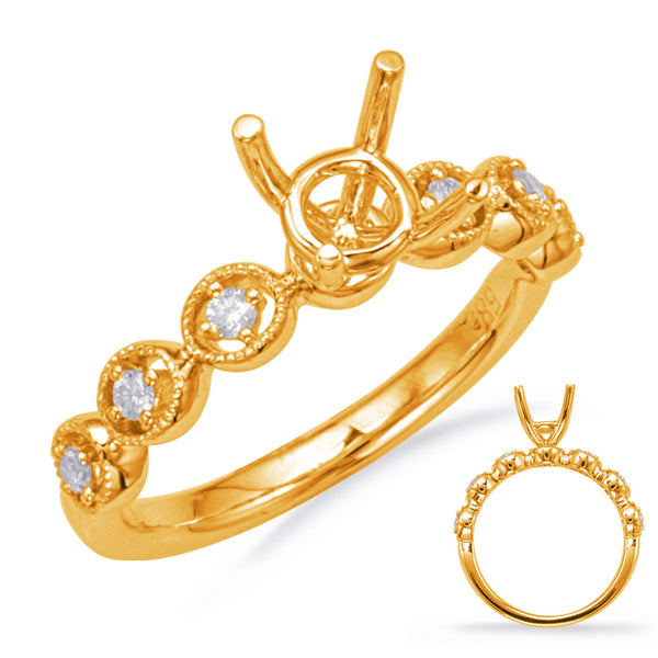 Yellow Gold Engagement Ring - EN8131-1YG