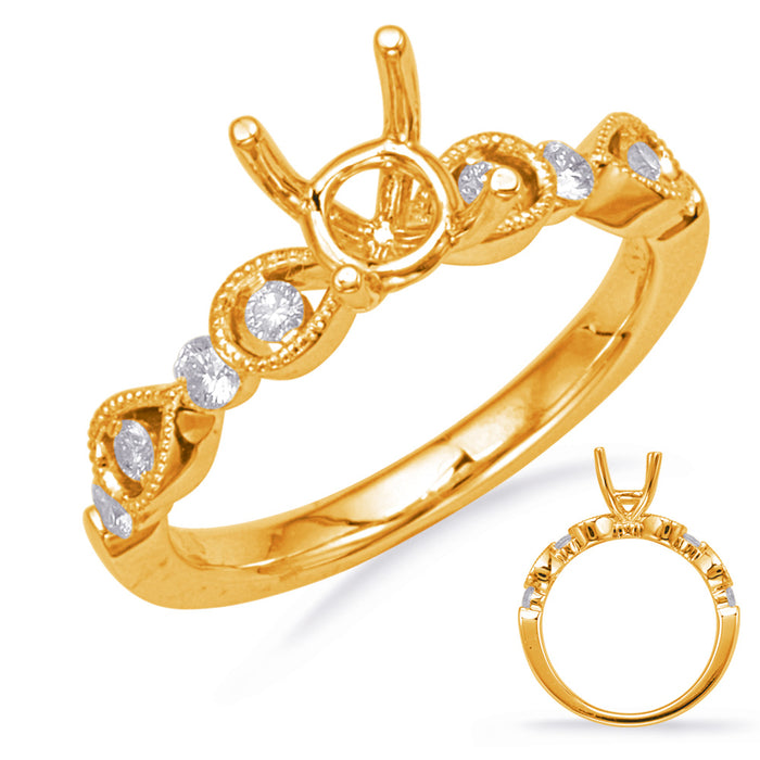 Yellow Gold Engagement Ring - EN8132-1YG