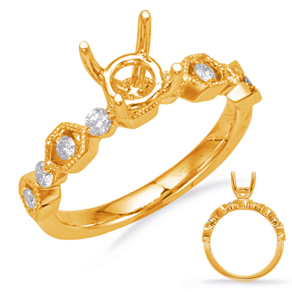 Yellow Gold Engagement Ring - EN8134-1YG