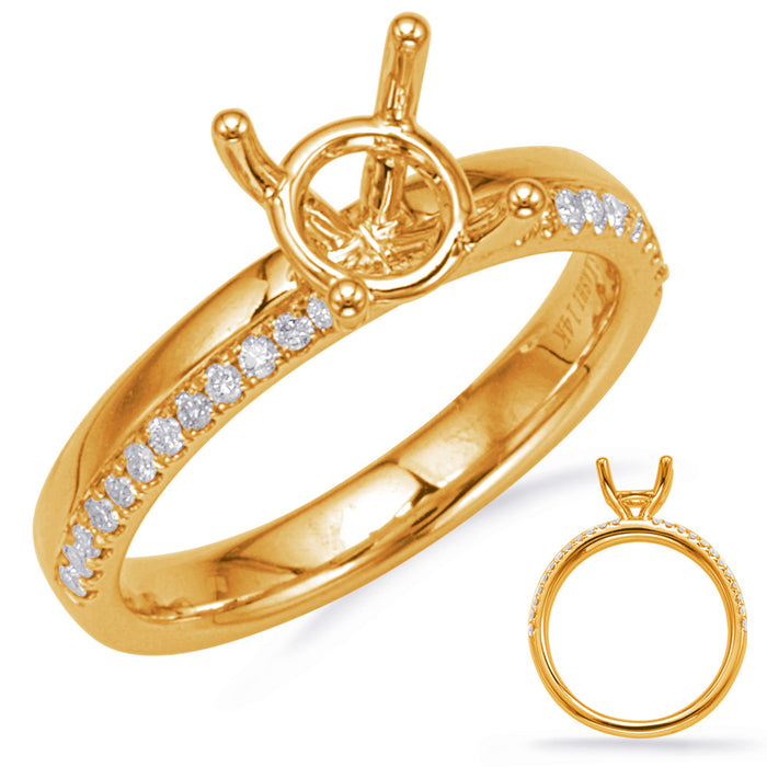 Yellow Gold Engagement Ring - EN8136-1YG