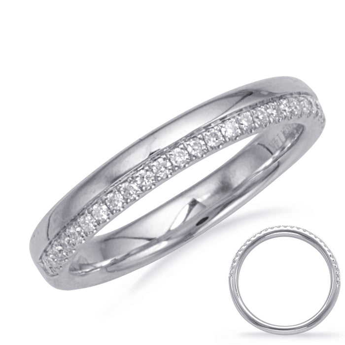 White Gold Matching Band - EN8136-BWG