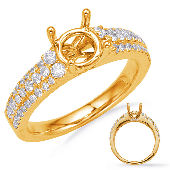 Yellow Gold Engagement Ring - EN8137-1YG