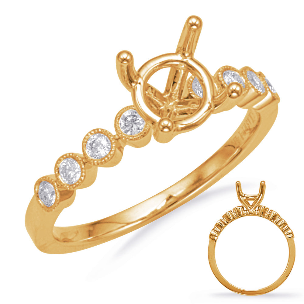 Yellow Gold Engagement Ring - EN8138-1YG