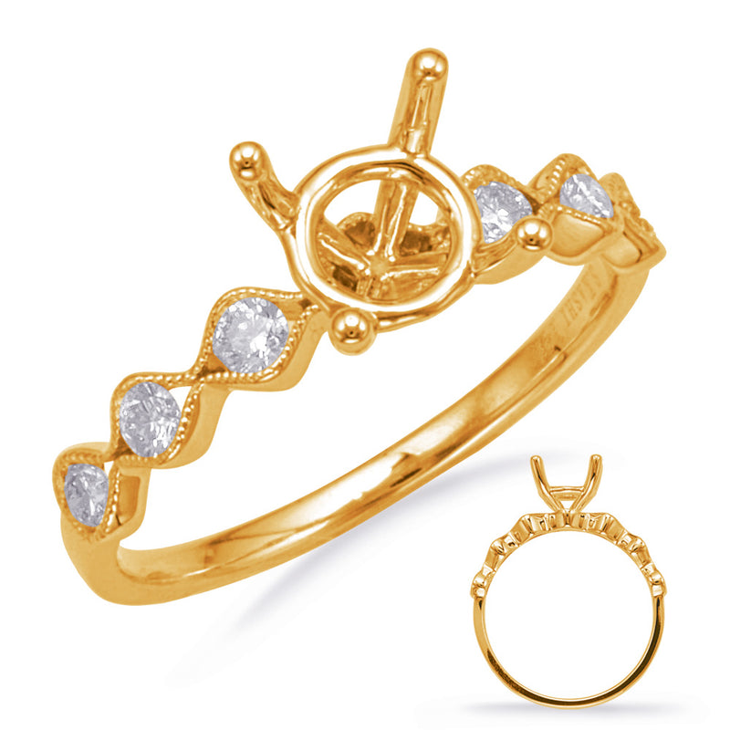 Yellow Gold Engagement Ring - EN8139-1YG