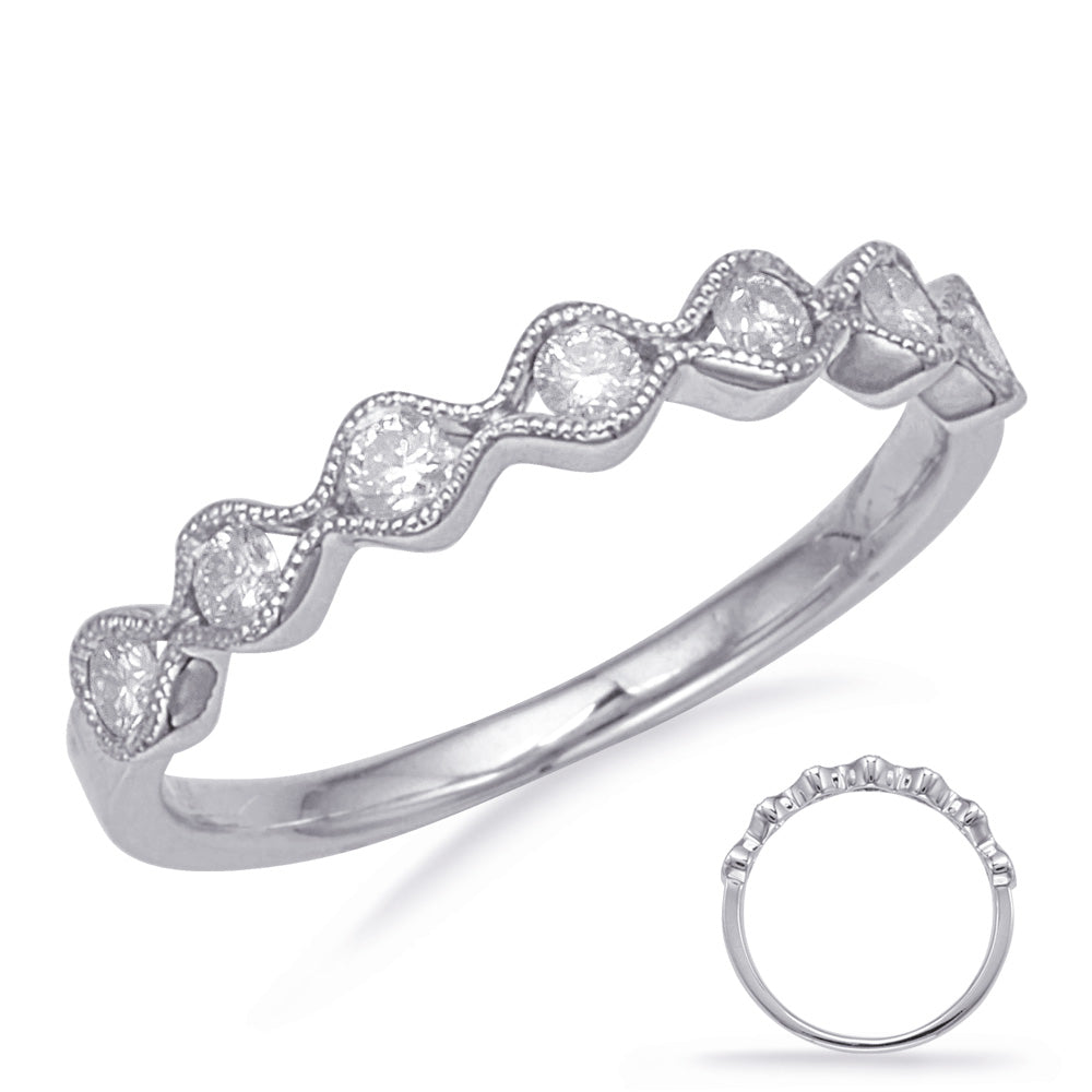 White Gold Matching Band - EN8139-BWG