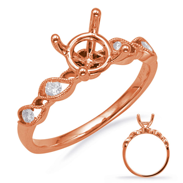 Rose Gold Engagement Ring - EN8140-1RG