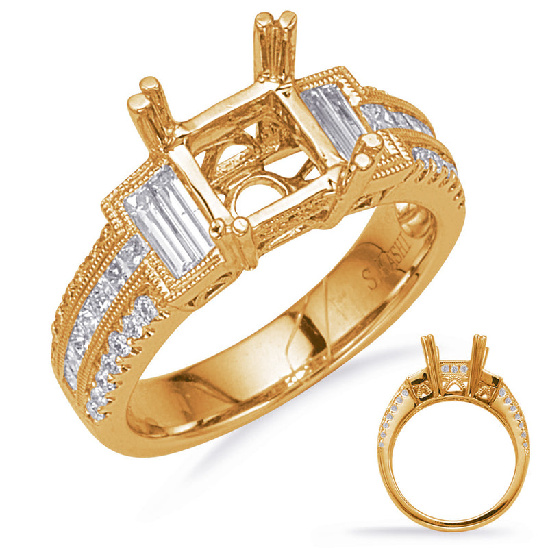 Yellow Gold Engagement Ring - EN8141-6.5MYG