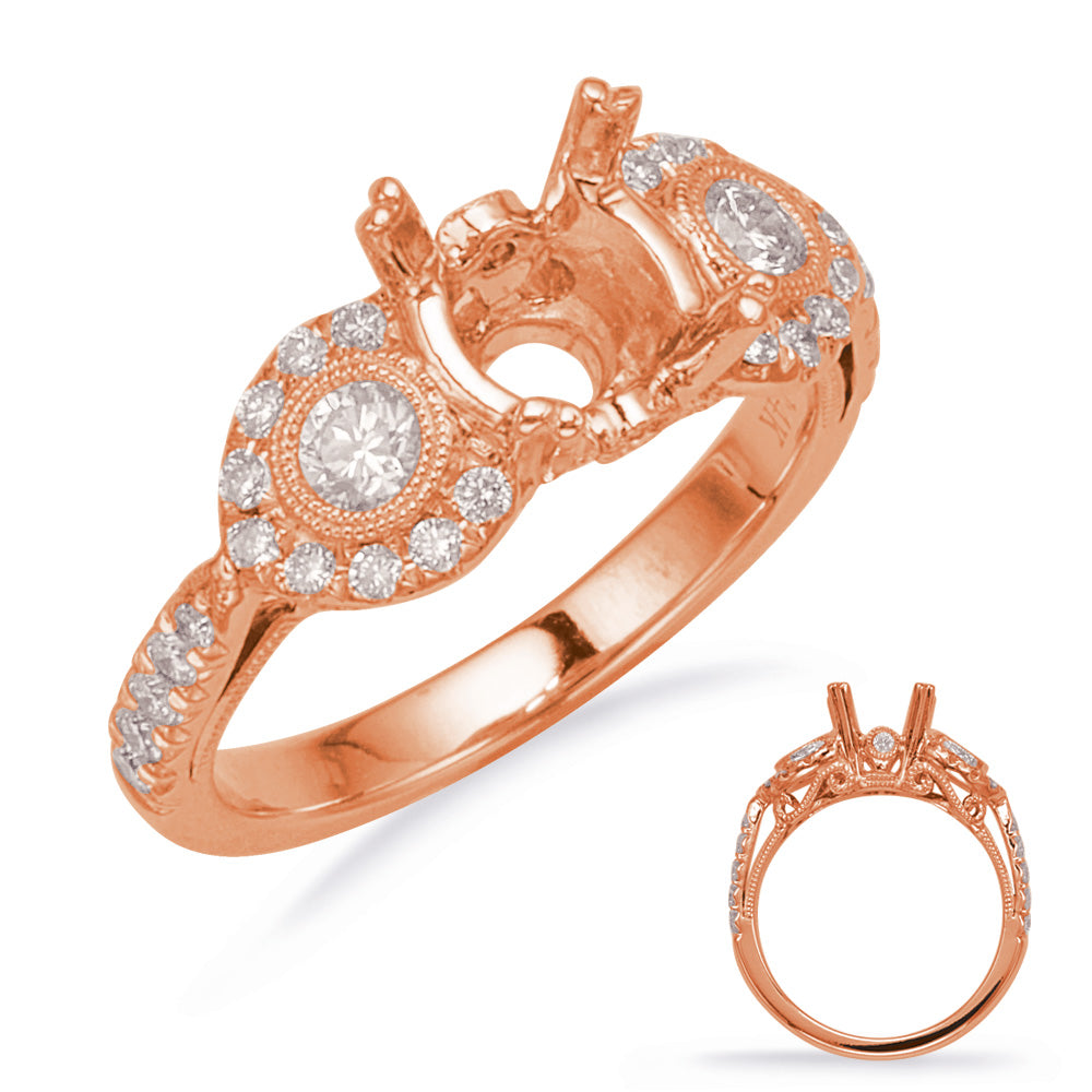 Rose Gold Engagement Ring - EN8143-1RG