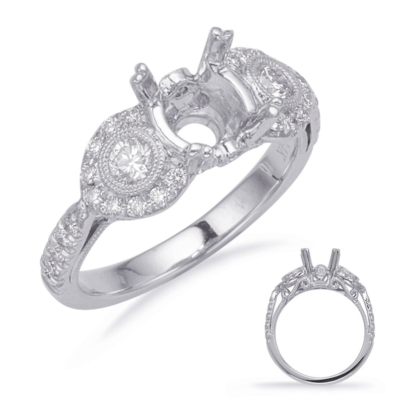 White Gold Engagement Ring - EN8143-1WG