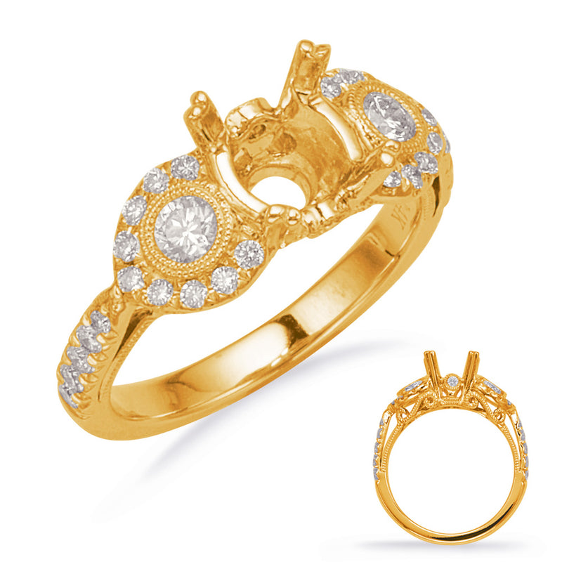 Yellow Gold Engagement Ring - EN8143-1YG