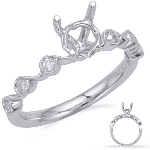 White Gold Engagement Ring - EN8146-1WG