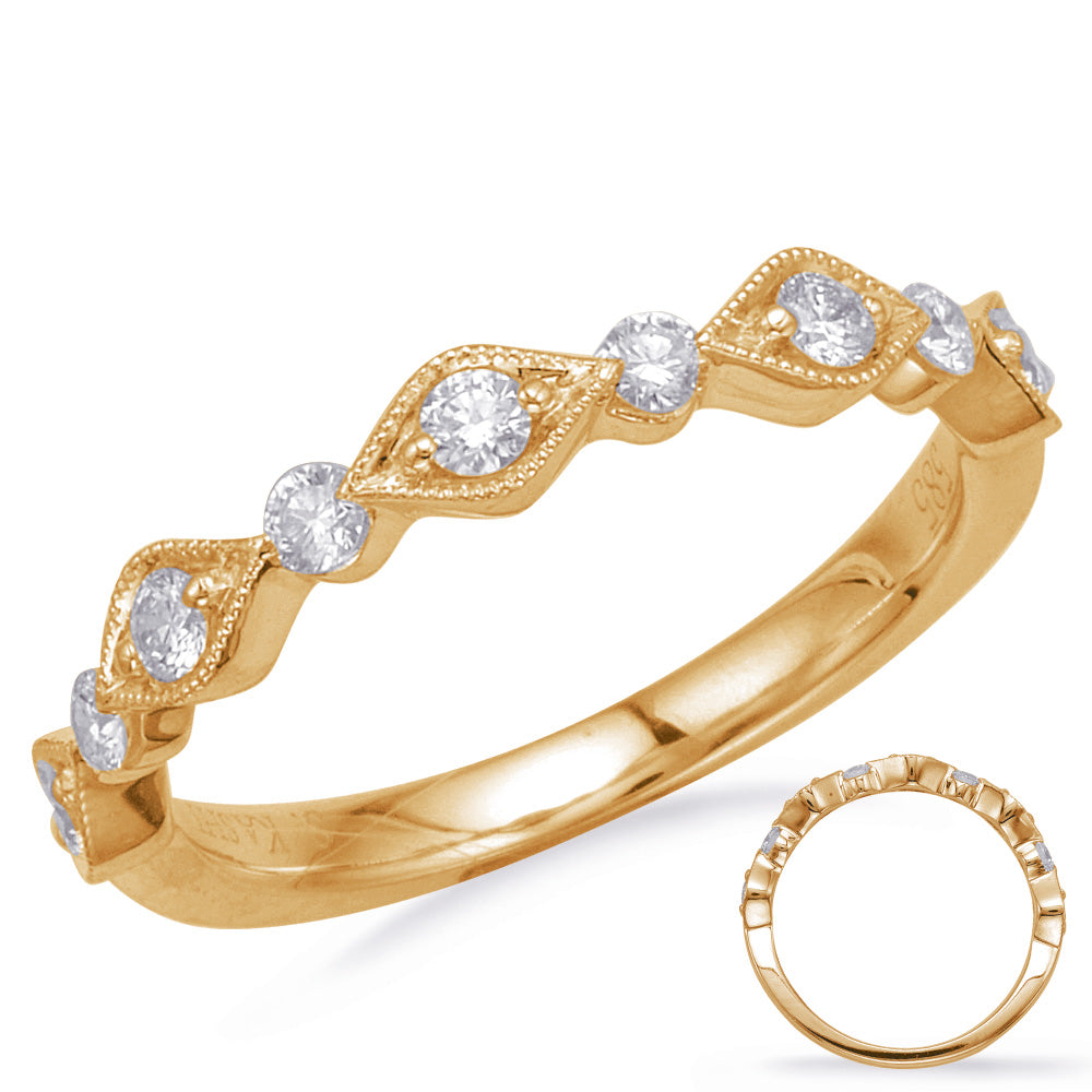 Yellow Gold Matching Band - EN8148-BYG