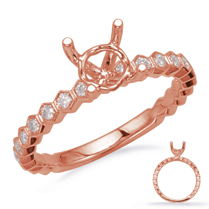 Rose Gold Engagement Ring - EN8149-50RG