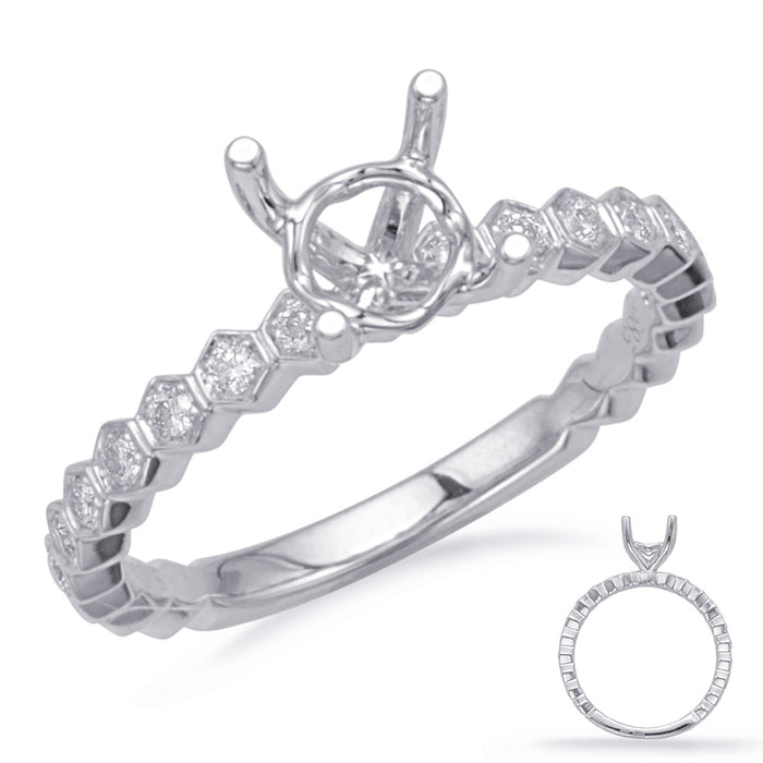 White Gold Engagement Ring - EN8149-50WG