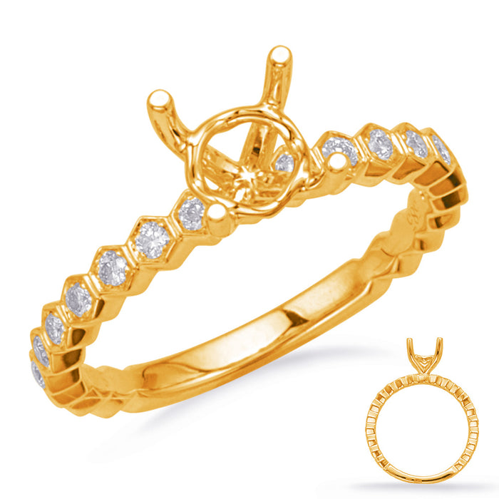 Yellow Gold Engagement Ring - EN8149-50YG