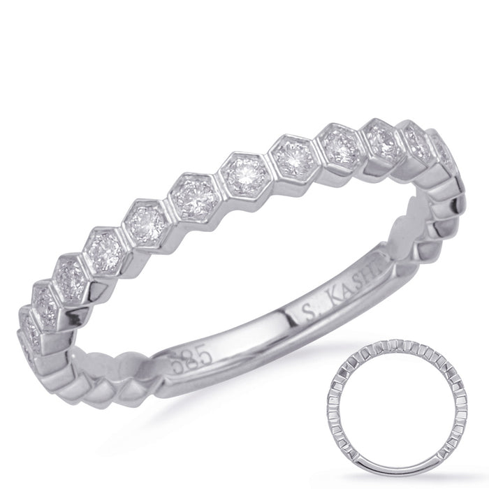 White Gold Matching Band - EN8149-BWG