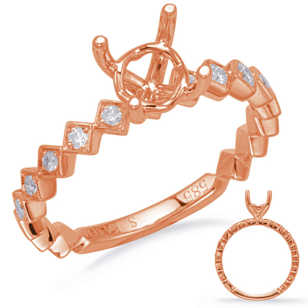 Rose Gold Engagement Ring - EN8150-1RG