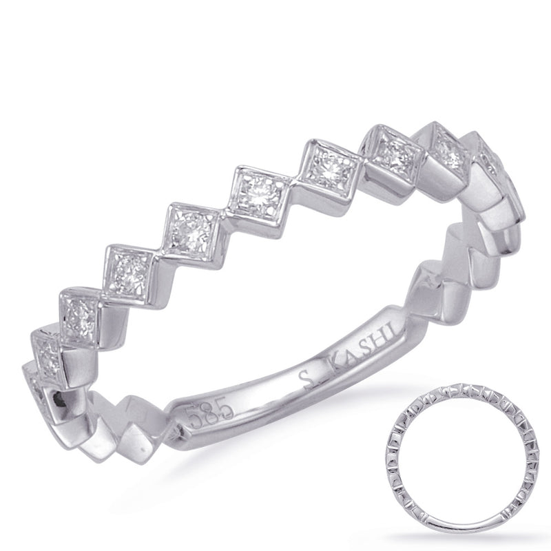 White Gold Matching Band - EN8150-BWG