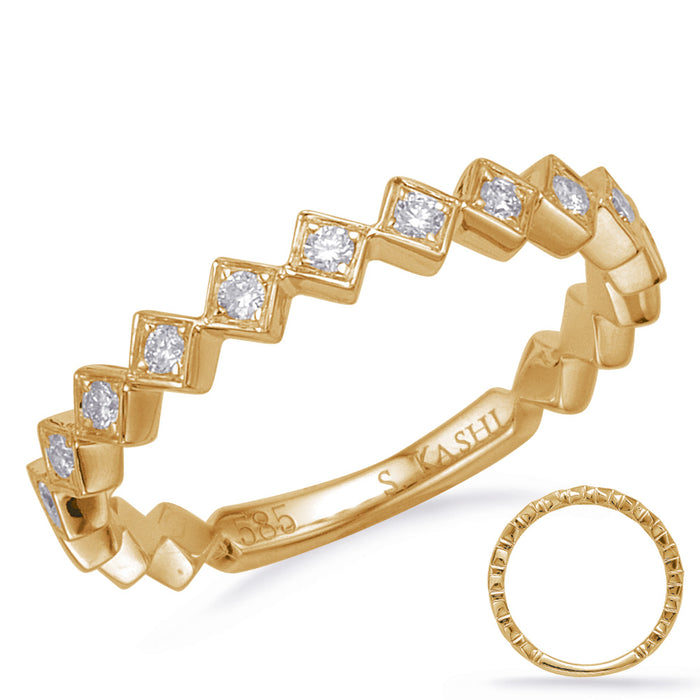 Yellow Gold Matching Band - EN8150-BYG