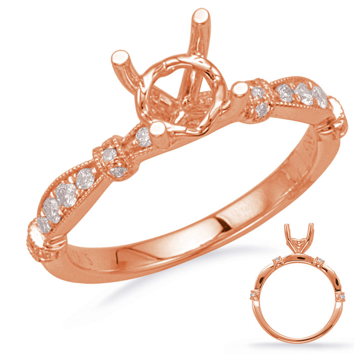 Rose Gold Engagement Ring - EN8152-75RG