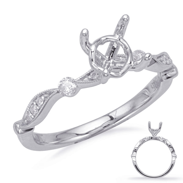 White Gold Engagement Ring - EN8155-33WG