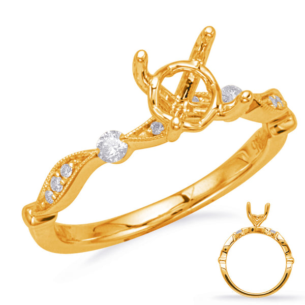 Yellow Gold Engagement Ring - EN8155-50YG