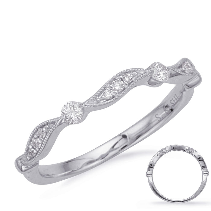 White Gold Matching Band - EN8155-BWG