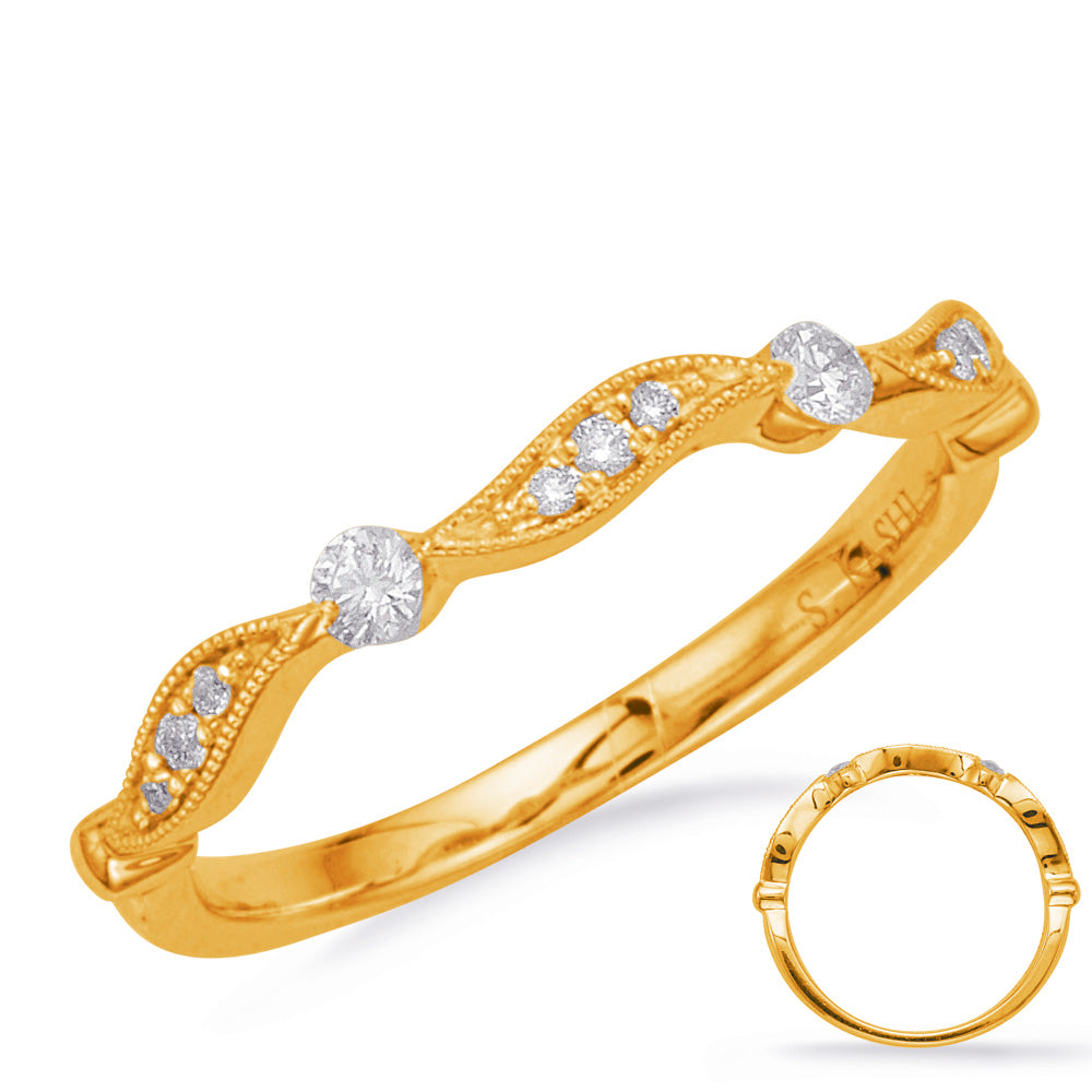 Yellow Gold Matching Band - EN8155-BYG