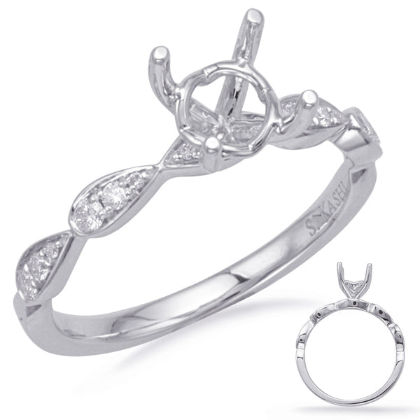 White Gold Engagement Ring - EN8156-1WG