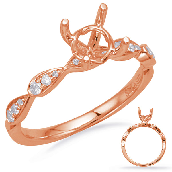 Rose Gold Engagement Ring - EN8156-75RG