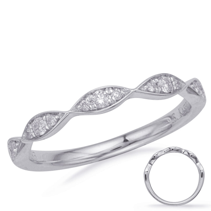 White Gold Matching Band - EN8158-BWG