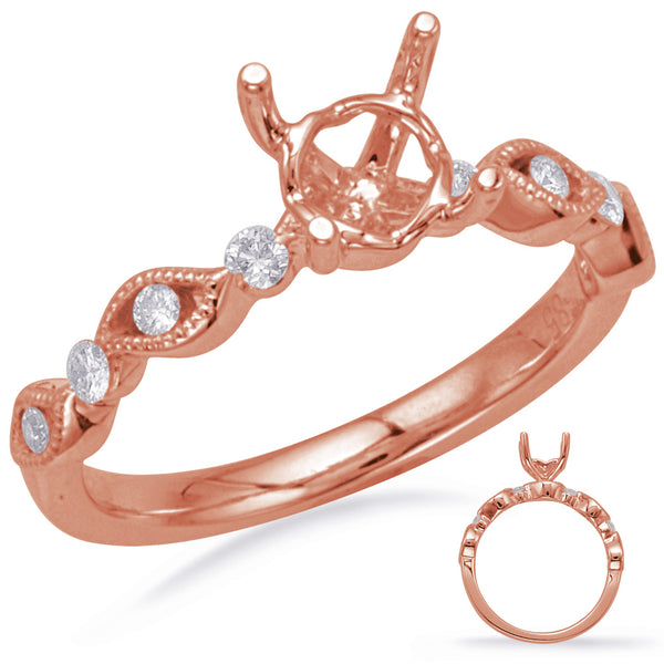 Rose Gold Engagement Ring - EN8160-1RG