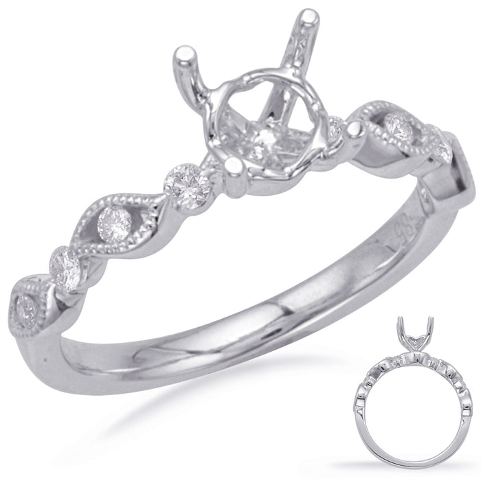 White Gold Engagement Ring - EN8160-1WG