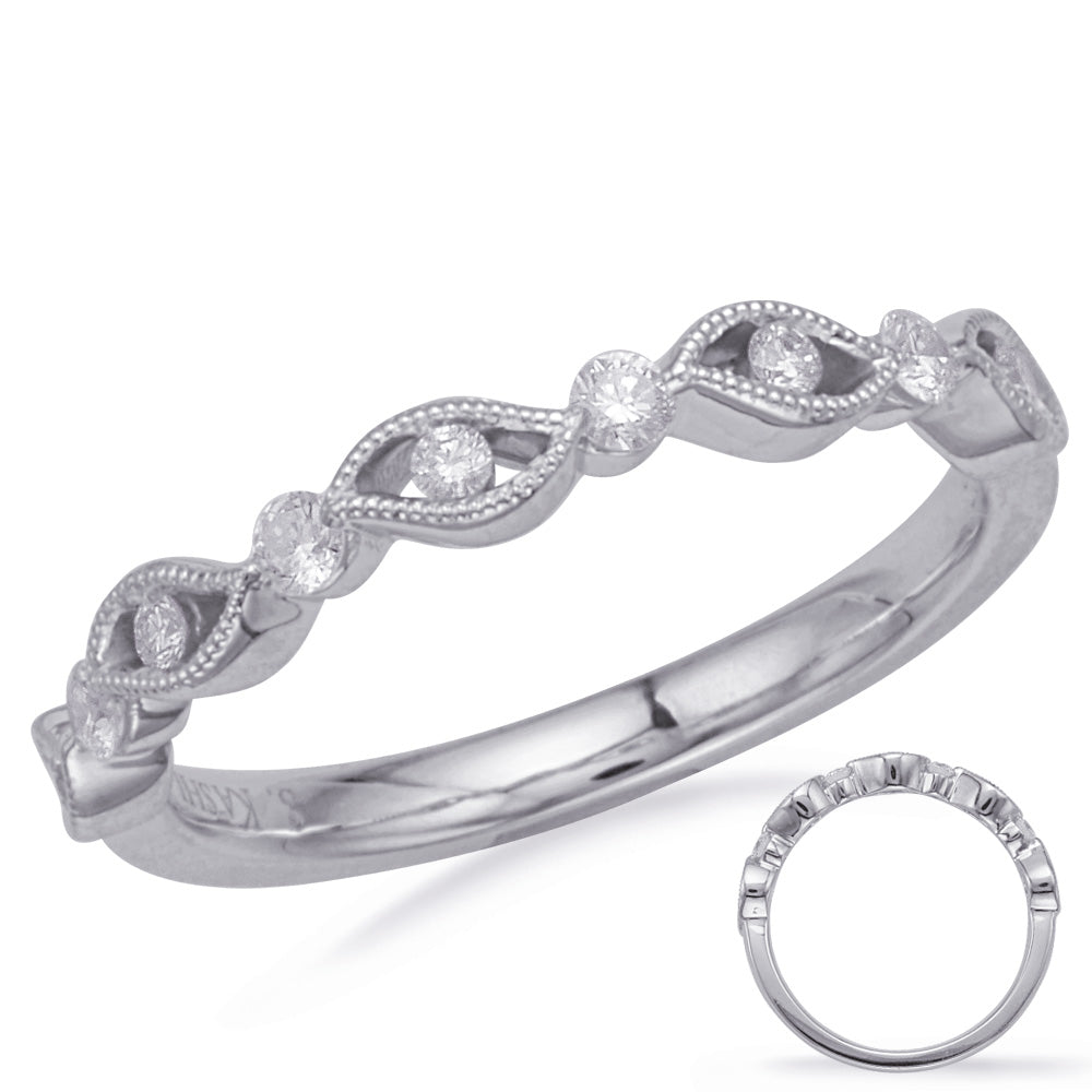 White Gold Matching Band - EN8160-BWG