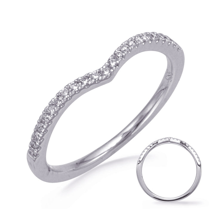 White Gold Wedding Band - EN8166-B10WG