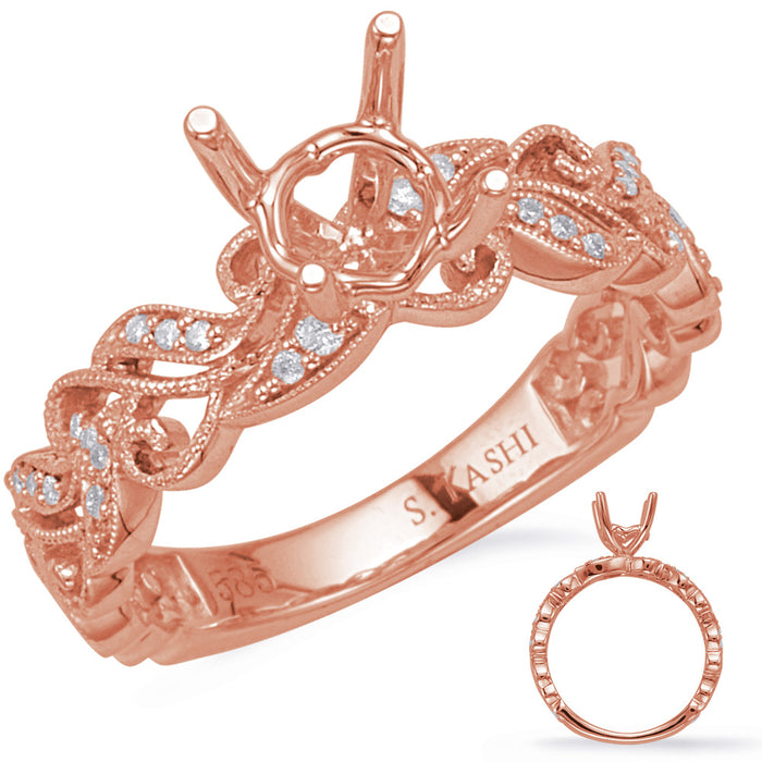 Rose Gold Engagement Ring - EN8172-1RG