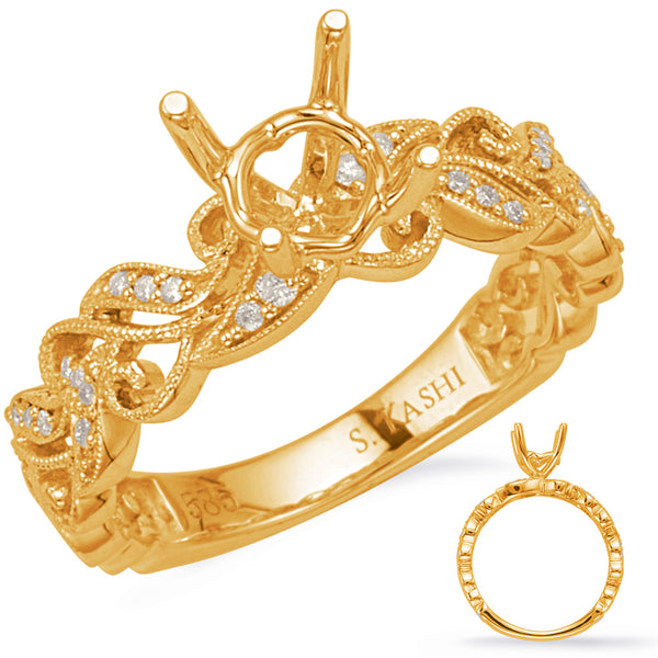 Yellow Gold Engagement Ring - EN8172-50YG