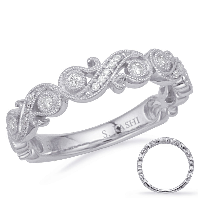 White Gold Matching Band - EN8173-BWG