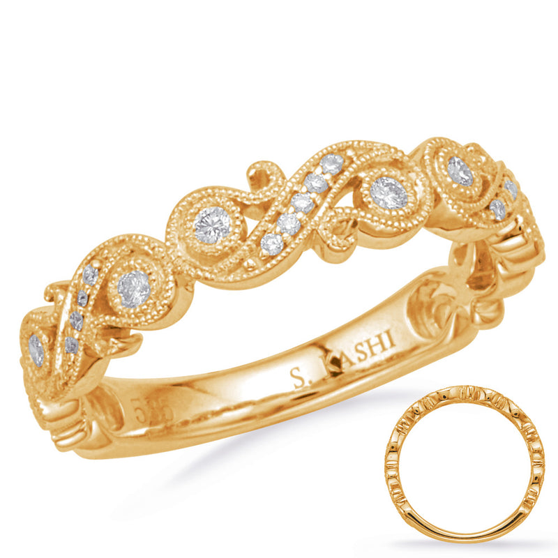 Yellow Gold Matching Band - EN8173-BYG