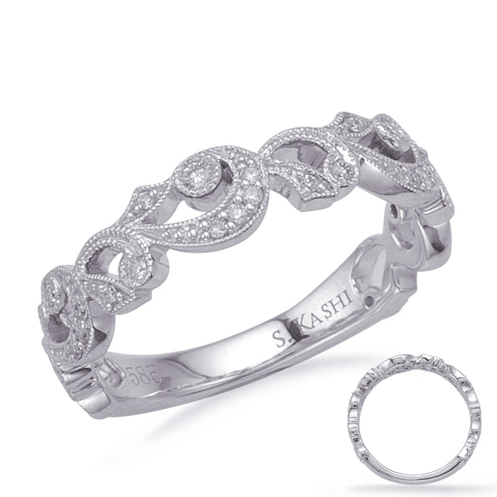 White Gold Matching Band - EN8174-BWG