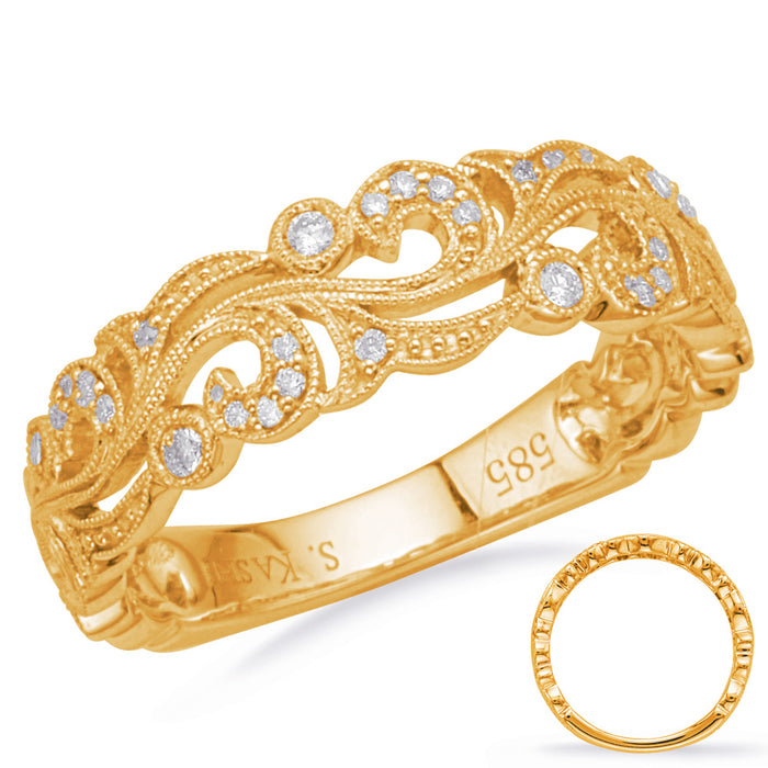 Yellow Gold Matching Band - EN8175-BYG